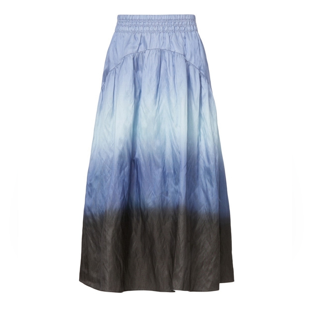 NEW VINCE | $495 Dip-Dye Ombré Skirt - Picture 8 of 8